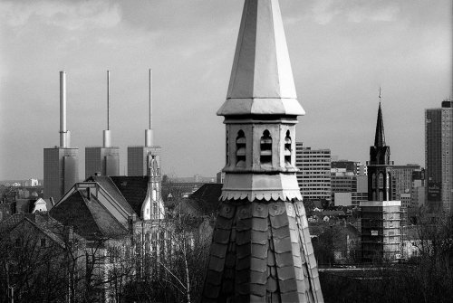 LInden . Blick vom Wasserbehälter Lindener Berg