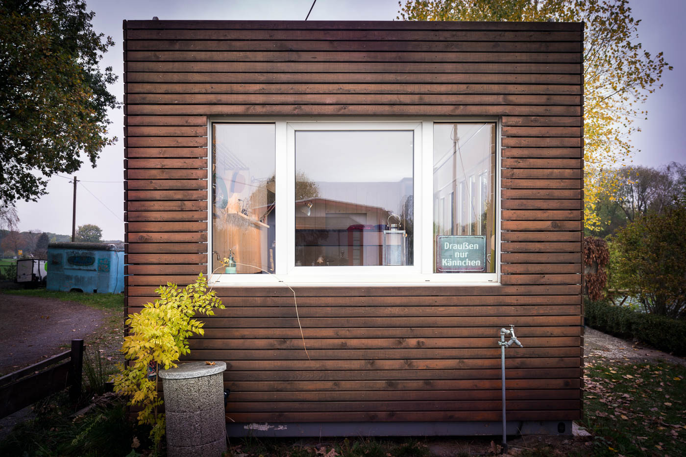 architekturfotografie Container . Wochenendhaus . Kopfseite