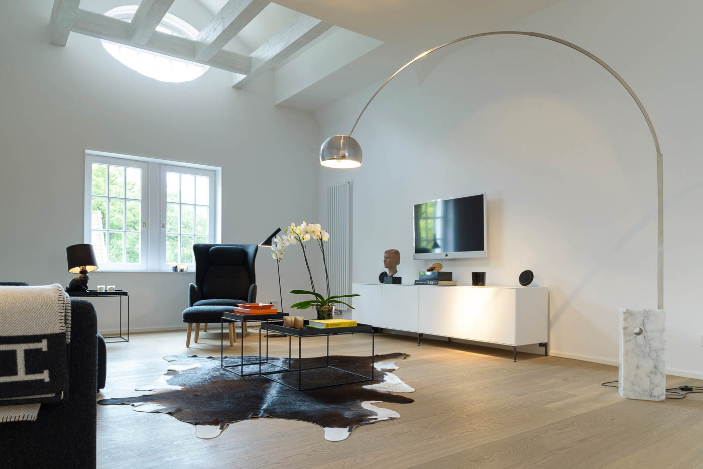 architekturfotografie Dachgeschoß . Wohnraum